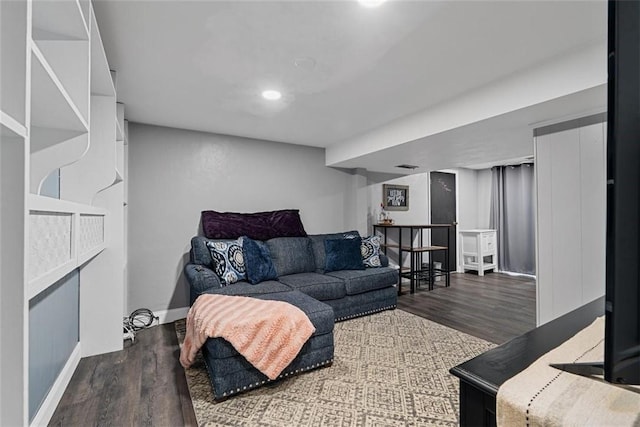 534 Dendron Dr, Robinson Twp Nwa, PA 15108 - living room with wood finished floors and baseboards