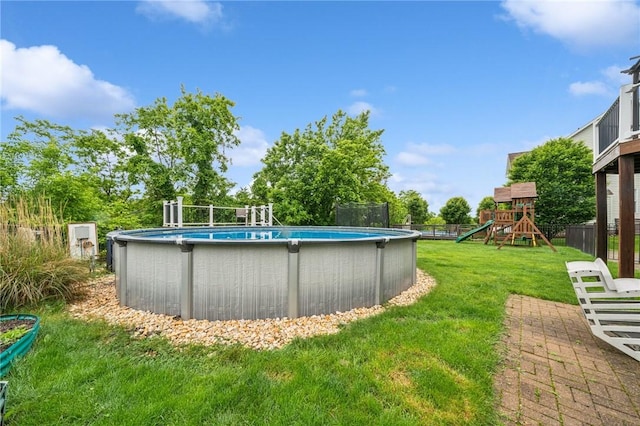 1016 Noble Pine Ct, Trafford, PA 15085 - view of yard featuring a playground and an outdoor pool