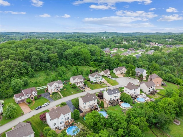 1016 Noble Pine Ct, Trafford, PA 15085 - aerial view of residential area featuring a forest