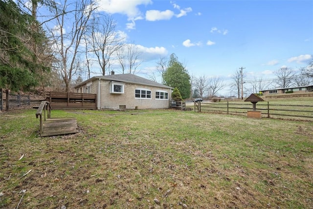 600 Camp Meeting Rd, Leet Twp, PA 15143 - view of yard with a wooden deck