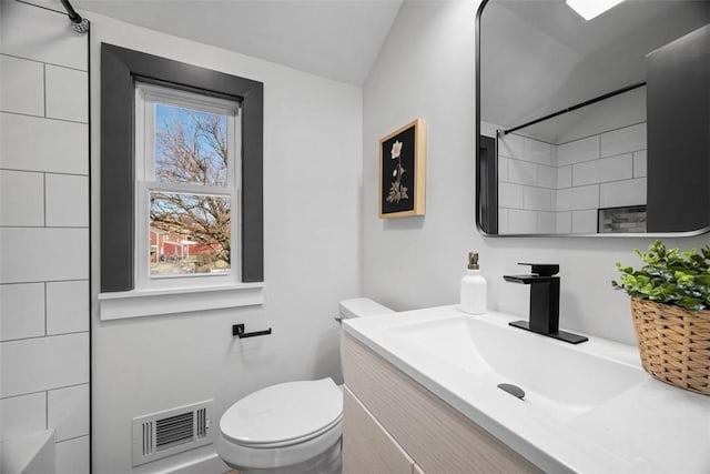 2874 Midland St, Brookline, PA 15226 - bathroom featuring vanity, toilet, and a shower