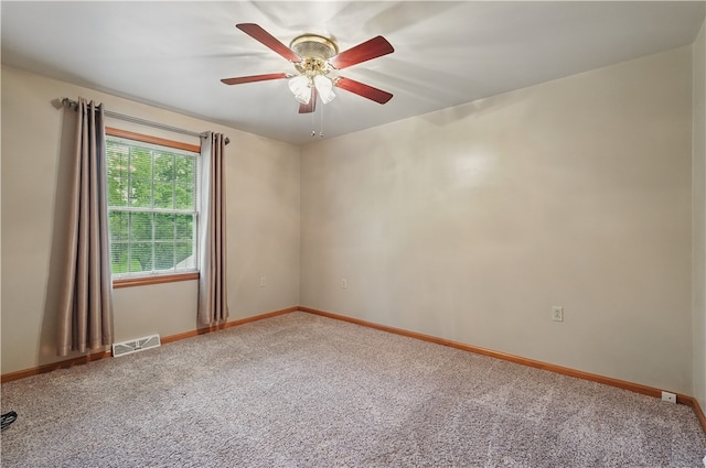 406 Maple Dr, Irwin, PA 15617 - carpeted spare room featuring ceiling fan and baseboards