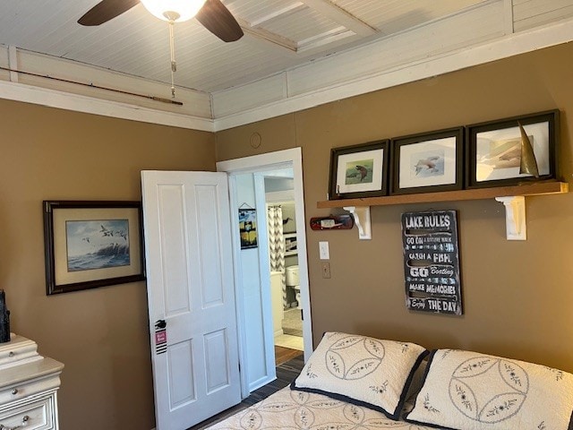 11863 Lakeview, Conneaut Lake Cra, PA 16316 - bedroom featuring a ceiling fan