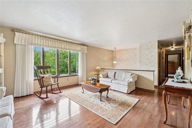 1967 Rostraver, Rostraver, PA 15012 - living area with hardwood / wood-style flooring and baseboards