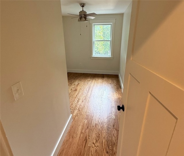 102 Green Vista Dr, Ohio Twp, PA 15237 - spare room with light wood-style flooring and ceiling fan