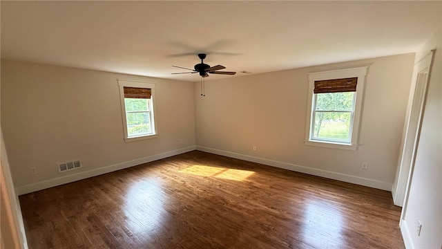 102 Green Vista Dr, Ohio Twp, PA 15237 - spare room with ceiling fan and wood finished floors
