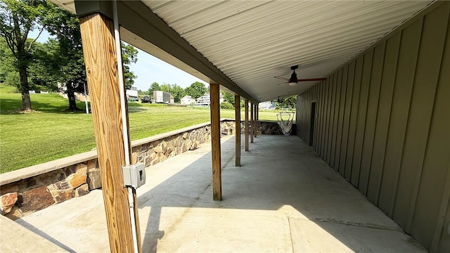 102 Green Vista Dr, Ohio Twp, PA 15237 - view of patio with a ceiling fan