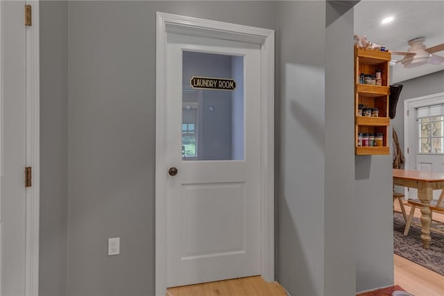 677 Fairlane Blvd, New Galilee, PA 16141 - hallway with light wood-type flooring