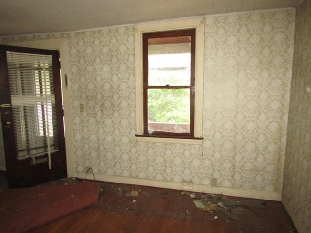 445 4th St, Freedom, PA 15042 - spare room with wood finished floors and baseboards