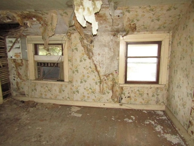 445 4th St, Freedom, PA 15042 - unfurnished room with wallpapered walls