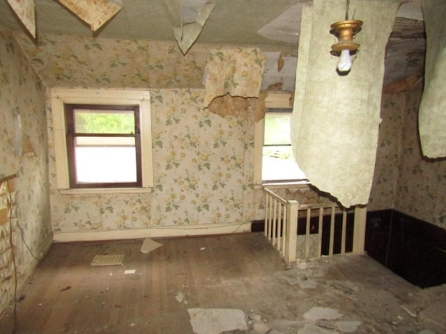 445 4th St, Freedom, PA 15042 - spare room with baseboards and wallpapered walls