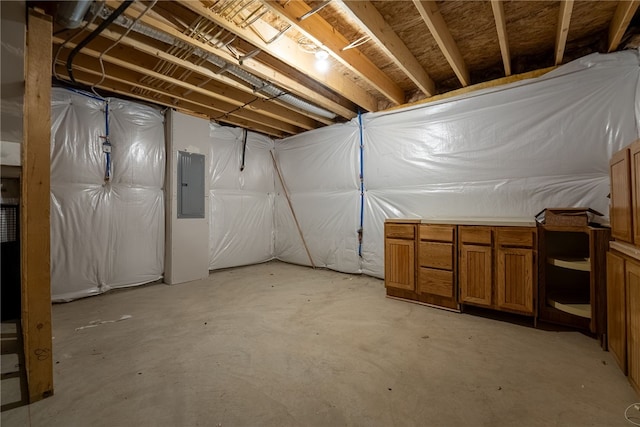 2431 Demare Dr, Bethel Park, PA 15102 - unfinished basement with electric panel