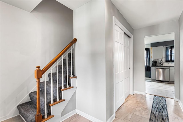 1900 Ardmore Blvd, Forest Hills Boro, PA 15221 - stairs featuring baseboards