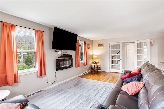 1900 Ardmore Blvd, Forest Hills Boro, PA 15221 - living room with wood finished floors and baseboards