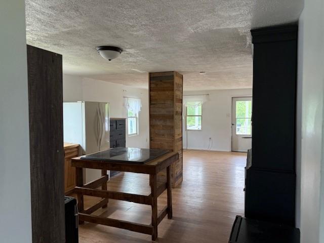 15 Miner Ave, Bentleyville, PA 15314 - hall featuring light wood finished floors and a textured ceiling