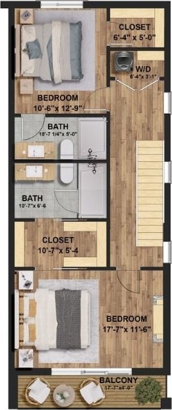 2135 Wharton St, South Side, PA 15203 - home floor plan