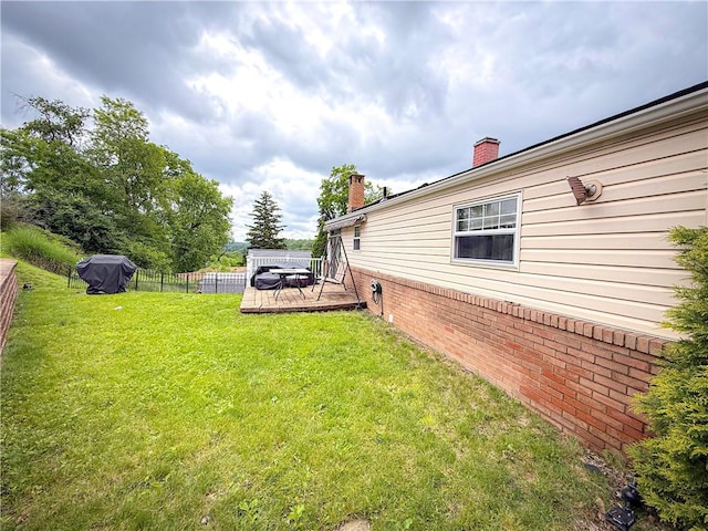 3181 Mellott Rd, Baldwin Boro, PA 15227 - view of yard featuring a deck