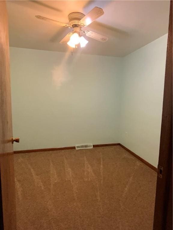 600 Moore Rd, South Franklin, PA 15301 - carpeted empty room with a ceiling fan and baseboards