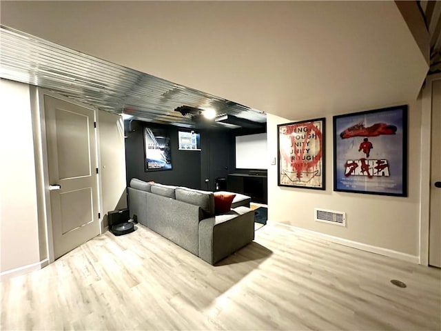 3301 Hazelhurst Ave, Baldwin Boro, PA 15227 - cinema room with wood finished floors and baseboards