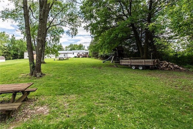 229 Holyoke Rd, Center Twp But, PA 16001 - view of green lawn featuring a playground