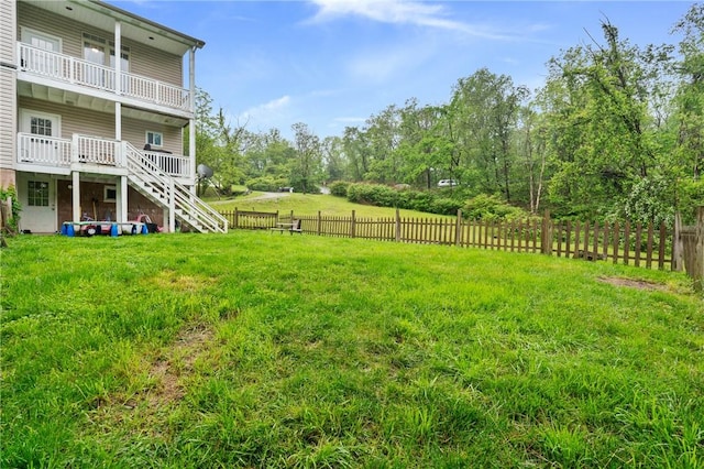 2883 Wilson St N, Franklin Twp, PA 15301 - view of yard with stairway and a balcony