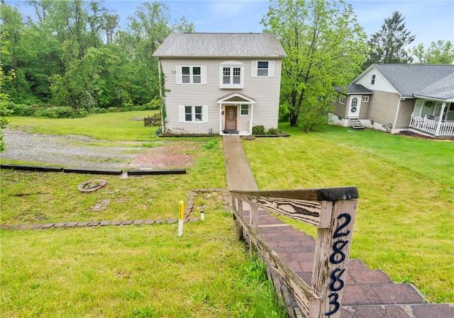 2883 Wilson St N, Franklin Twp, PA 15301 - view of front of property with a front lawn