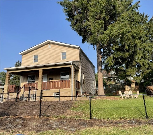 309 Delaware N, Versailles, PA 15137 - view of front of home with covered porch and brick siding