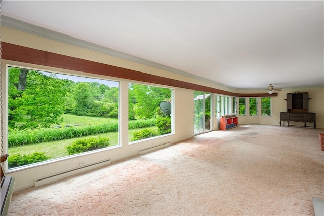 541 W Danville Rd, Oakland Twp, PA 16025 - unfurnished sunroom with baseboard heating