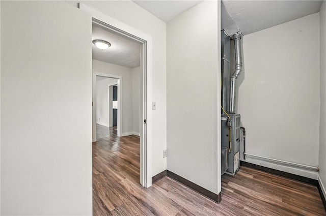 256 Marshall St, Hermitage, PA 16148 - hallway featuring dark wood-style floors and baseboards
