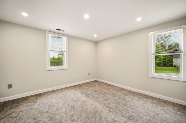 256 Marshall St, Hermitage, PA 16148 - carpeted spare room with healthy amount of natural light, baseboards, and recessed lighting