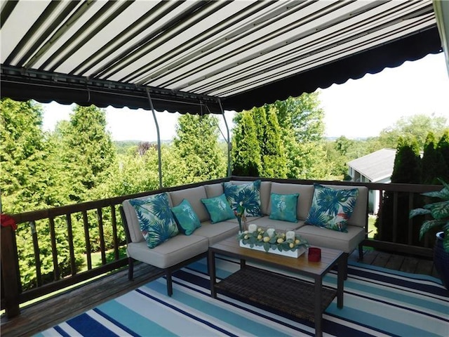403 Shannon Dr, South Union Twp, PA 15401 - wooden deck featuring an outdoor hangout area