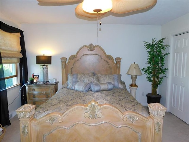 403 Shannon Dr, South Union Twp, PA 15401 - bedroom featuring light colored carpet and a ceiling fan