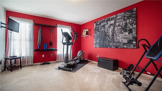 104 Cherokee Ct, Buffalo Twp But, PA 16229 - workout room with carpet flooring and baseboards
