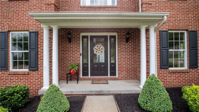 104 Cherokee Ct, Buffalo Twp But, PA 16229 - entrance to property featuring brick siding and a porch