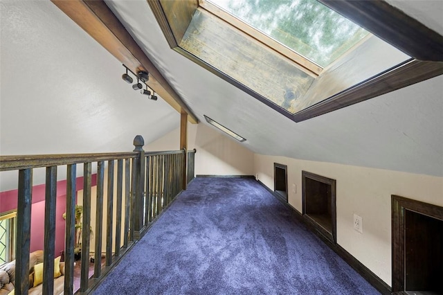 2465 Citation Ct, Franklin Park, PA 15090 - additional living space featuring carpet flooring, a skylight, and vaulted ceiling