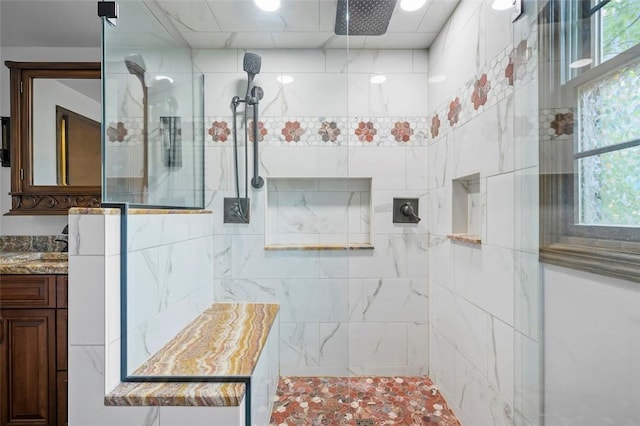 2465 Citation Ct, Franklin Park, PA 15090 - bathroom featuring walk in shower and vanity