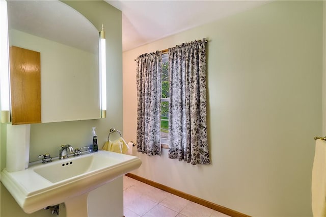 18 Giant Oak, Baden, PA 15005 - bathroom with tile patterned flooring, baseboards, and a sink