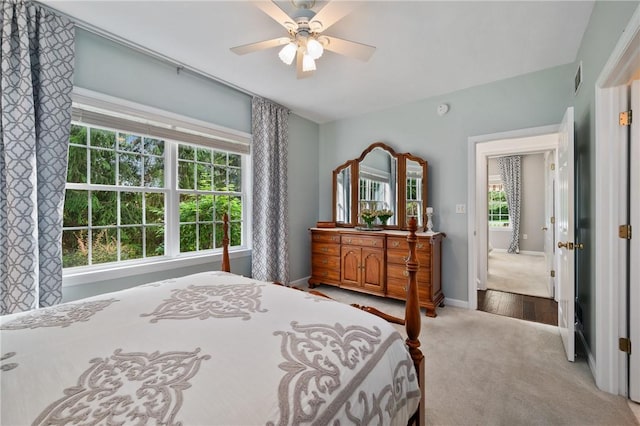 139 Canter Ln, West Deer, PA 15044 - bedroom with carpet floors, baseboards, and a ceiling fan