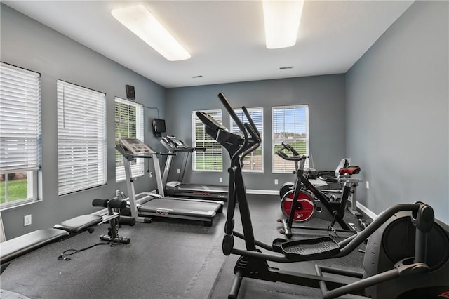 139 Canter Ln, West Deer, PA 15044 - workout area with healthy amount of natural light and baseboards