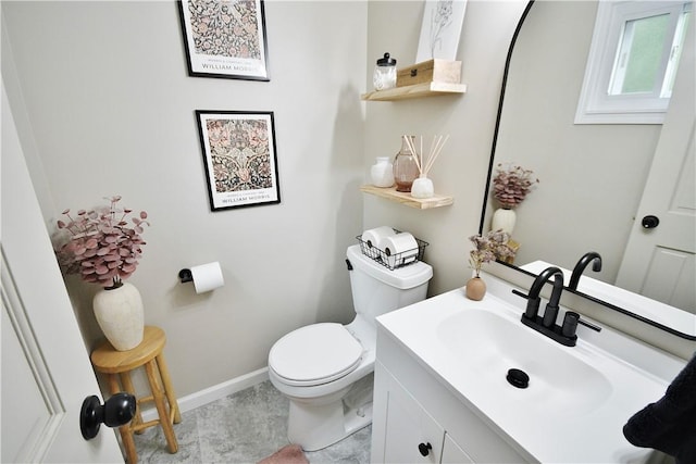 44 Eichelberger Dr, Robinson Twp Nwa, PA 15108 - half bath with vanity, toilet, and baseboards