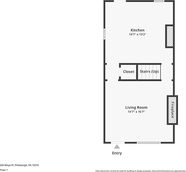 224 Moye Pl, Mount Oliver, PA 15210 - property floor plan