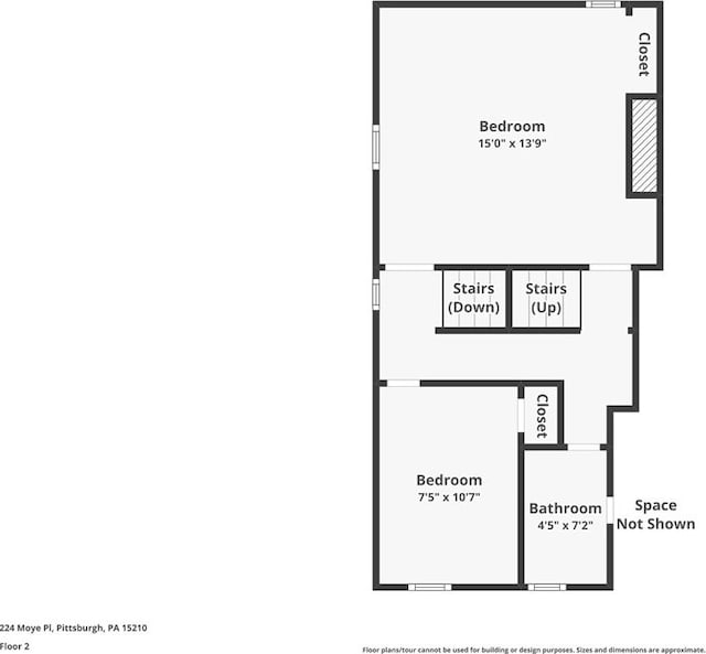 224 Moye Pl, Mount Oliver, PA 15210 - floor plan / room layout