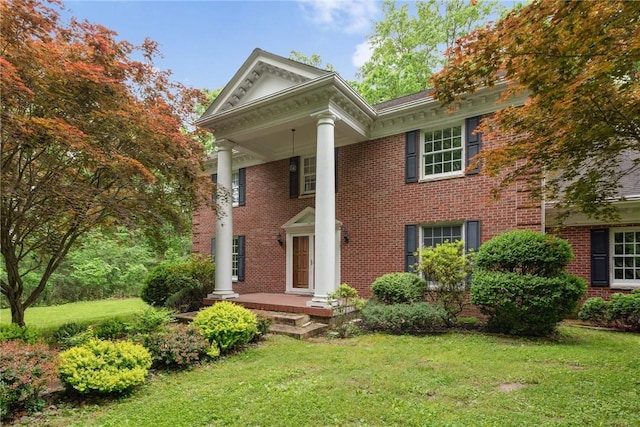 1001 Grand Ave, Hopewell Twp Bea, PA 15001 - greek revival house with a front yard and brick siding
