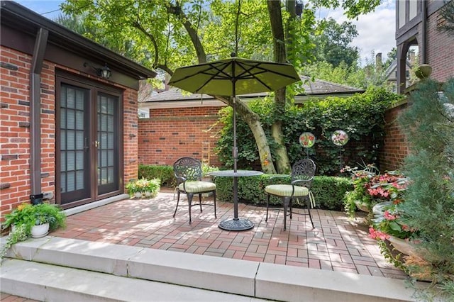 6820 Edgerton, Point Breeze, PA 15208 - view of patio featuring french doors