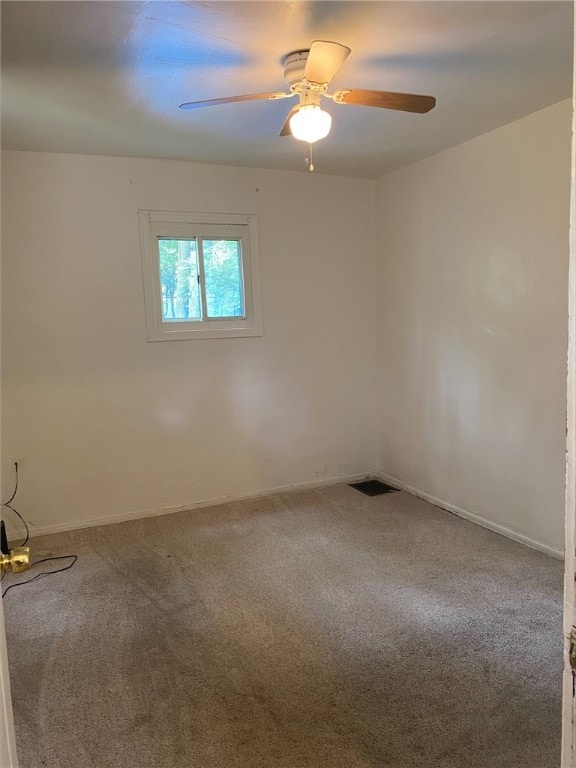 7740 Pershing St, Penn Hills, PA 15235 - carpeted spare room featuring ceiling fan and baseboards