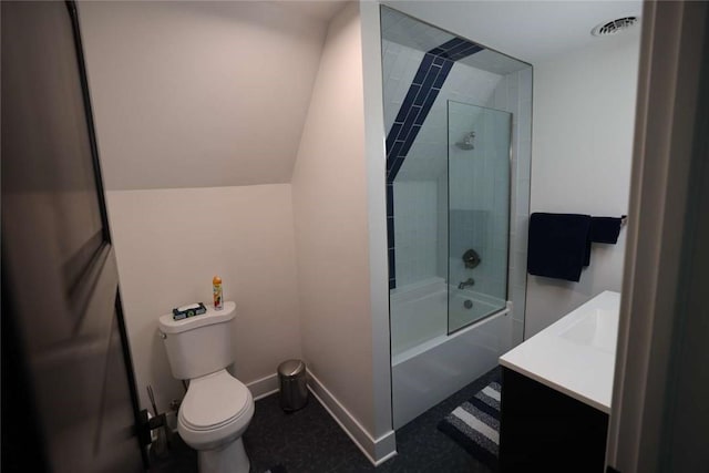 267 Reibold Rd, Forward Twp But, PA 16053 - bathroom with vanity, toilet, bathing tub / shower combination, and baseboards