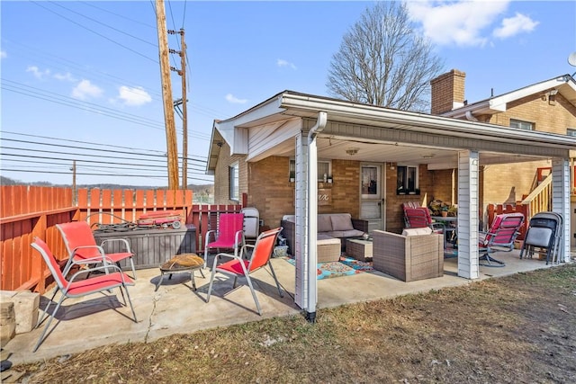 638 Friday Rd, Shaler, PA 15209 - view of patio / terrace with an outdoor living space with a fire pit