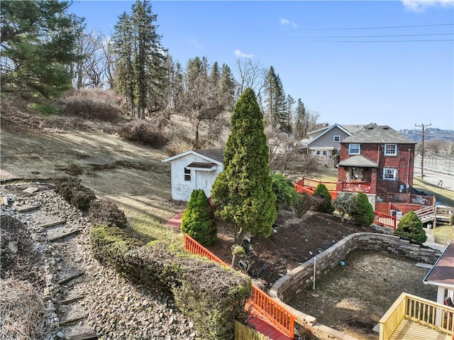 638 Friday Rd, Shaler, PA 15209 - view of yard featuring a wooden deck