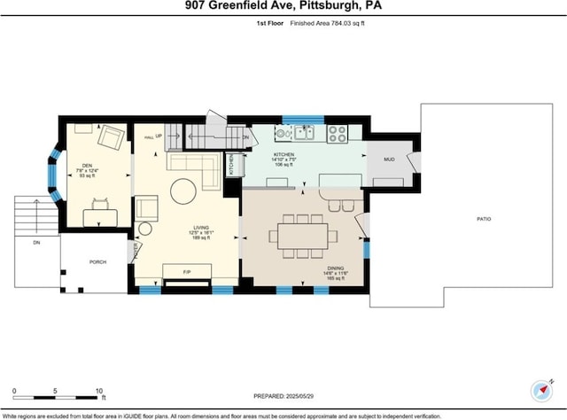 907 Greenfield Ave, Greenfield, PA 15217 - home floor plan