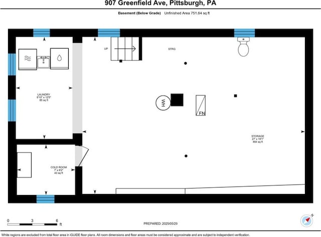 907 Greenfield Ave, Greenfield, PA 15217 - room layout